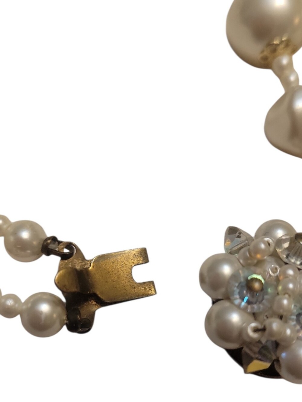 Vintage Double-Strand Faux Pearl Necklace Marked Japan - Picture 8 of 8